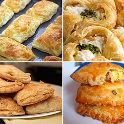 Пирожки из слоеного теста с разными начинками. 6 вкуснейших рецептов