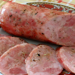 Домашняя, рубленая, вареная колбаса