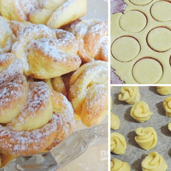 Нежное печенье «Роза» из творожного теста