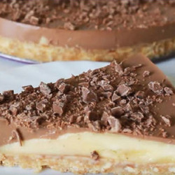 Шоколадно-банановый торт без выпечки за 15 минут