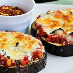 Мини-пицца из баклажанов