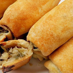 Хрустящие трубочки с капустой