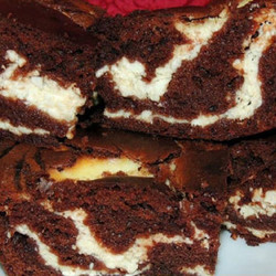 Нежный шоколадно-творожный пирог