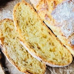 Луковый хлеб (без замеса)