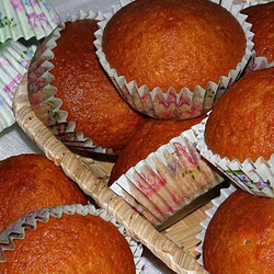 Кексы на кефире с кокосом