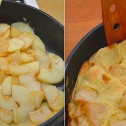 Немецкий яблочный панкейк