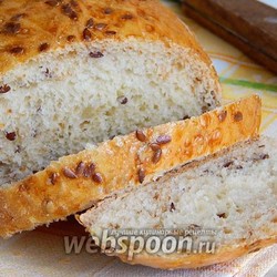 Хлеб с клетчаткой и семенами льна