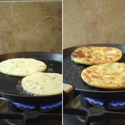 Китайские лепешки с зеленым луком