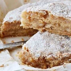 Насыпной яблочный пирог. Не нужно возиться с тестом!