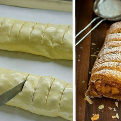 Простой яблочный штрудель