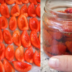 Обалденная закусочка. Вяленые помидорчики!