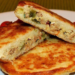 Быстрые мясные оладьи.