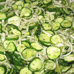 Салат «Сырой» из огурцов на зиму. 