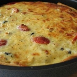 Пирог с мясным фаршем по-гречески