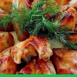 Куриные крылышки в медово-соевом соусе