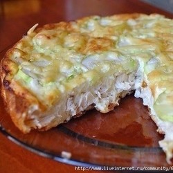 Пирог с куриным филе