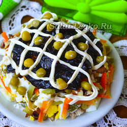 Салат "Прага" вкуснотища необыкновенная, рецепт