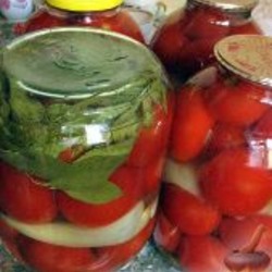 Рецепт: Консервация. Вкусные помидорчики на RussianFood.com