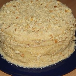 Торт со сгущенкой на сковороде.