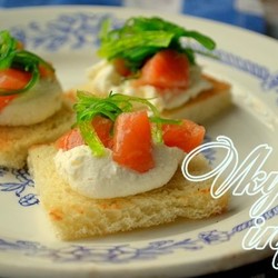 Бутерброды с красной рыбой - варианты