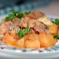 Как приготовить картофель со свиными ребрышками  - Горячие блюда от 1001 ЕДА