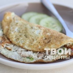 Белковый омлет с морским окунем