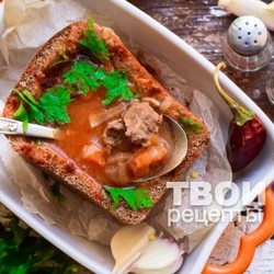 Суп в хлебе