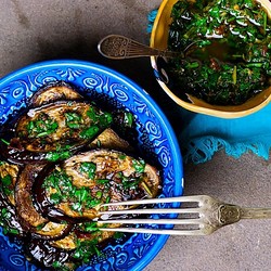 Баклажаны в чермула маринаде - рецепт RussianFood