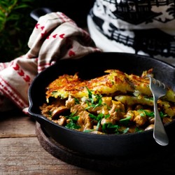 Решти с тушеным мясом - рецепт RussianFood