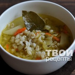 Рассольник с перловкой