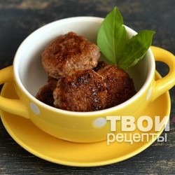 Фрикадельки с яблоками