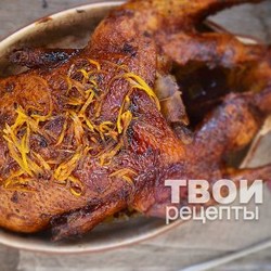 Утка в духовке  с апельсинами