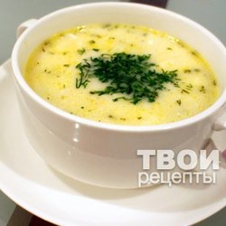 Суп с плавленным сыром