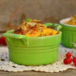 Мини-запеканки из фарша с овощами - рецепт RussianFood