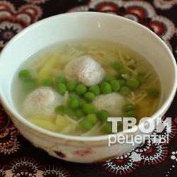 Суп с зеленым горошком