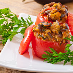Фаршированные помидоры по-сицилийски - рецепт RussianFood