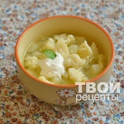 Суп с галушками
