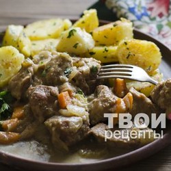 Свинина в яблочном соусе