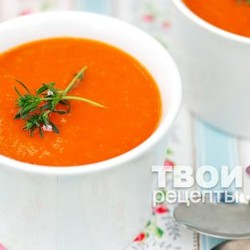 Суп-пюре из запеченных томатов