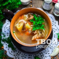 Суп из куриных сердечек