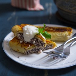 Блины с творогом и маком - рецепт RussianFood