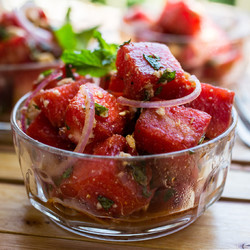 Арбуз на гриле с фетой - рецепт RussianFood