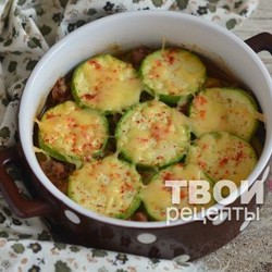 Запеканка с кабачком и фаршем