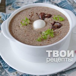 Грибной суп с сыром