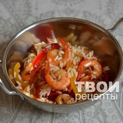 Рис с креветками