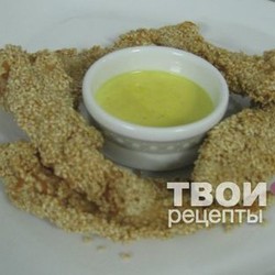 Курица в кунжуте