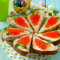 Канапе в виде морковок - рецепт RussianFood