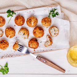 Крокеты из белой рыбы во фритюре - рецепт RussianFood