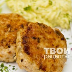 Котлеты из птицы с белыми грибами и тимьяном