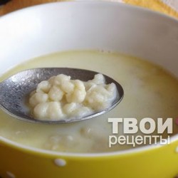 Молочный суп с клецками